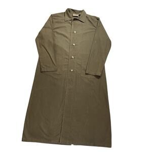 Frontier Classics Duster Jacket Men's Large Brown Cotton Canvas Western Rancher